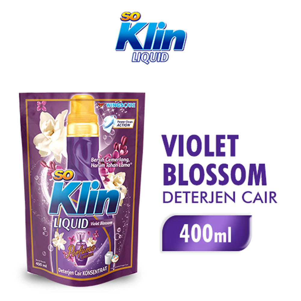 So Klin Detergent Cair Violet Blossom 400mL