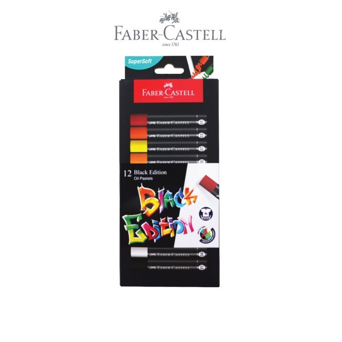 

Faber-Castell Black Edition Oil Pastel Series - Set 12