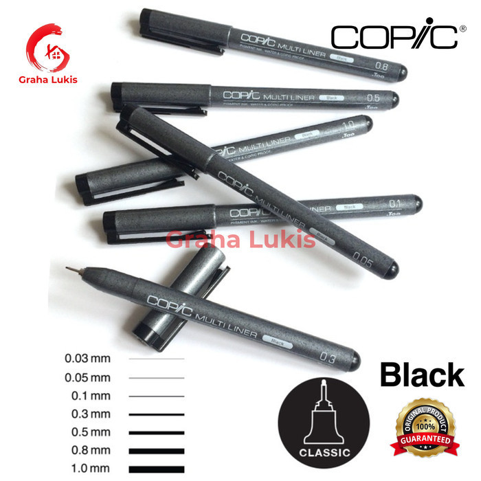 

Copic Multiliner Black 003 - 08 - 0.8