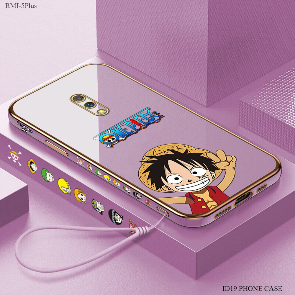 Fashion Lanyard Casing Hp For Xiaomi Redmi 5 Plus Untuk Phone Soft Case Tali Gantungan Cesing Softca