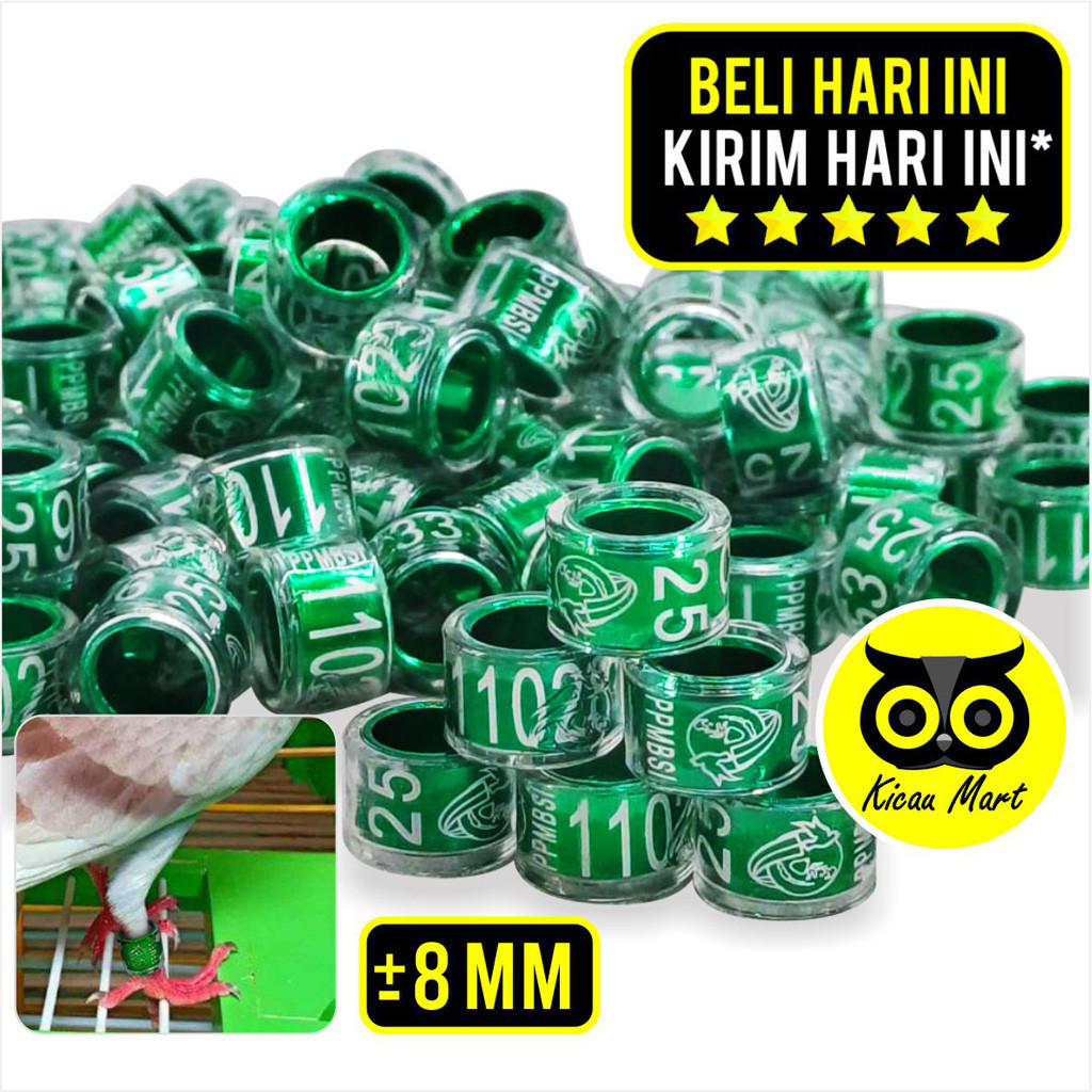 KICAU MART RING PPMBSI 2025 RING MERPATI BALAP PPMBSI 2025 GELANG CINCIN RING KAKI BURUNG MERPATI DA