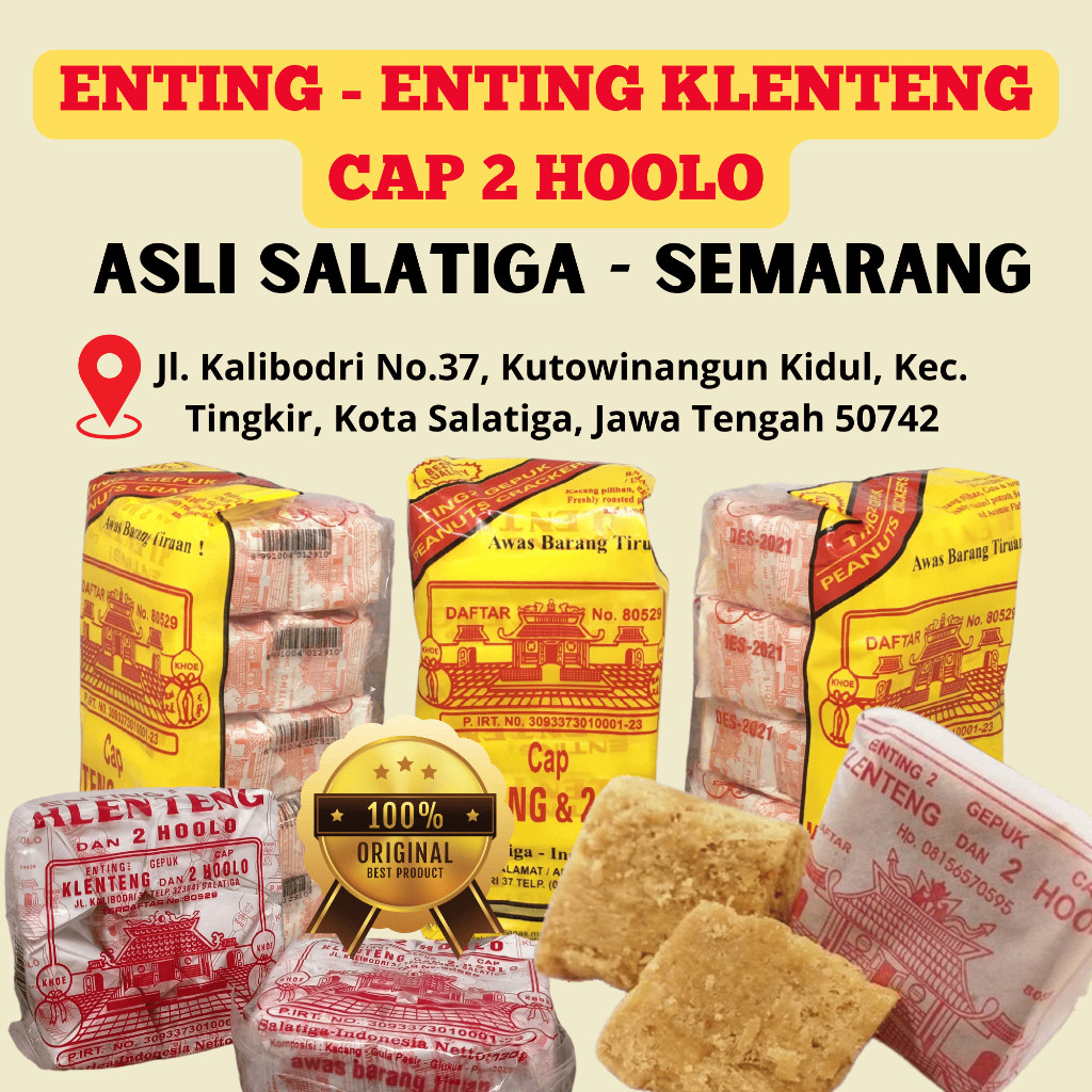 

Enting Enting Ting Ting Gepuk Kacang Cap Klenteng dan 2 Hoolo Salatiga - Bungkus Kecil