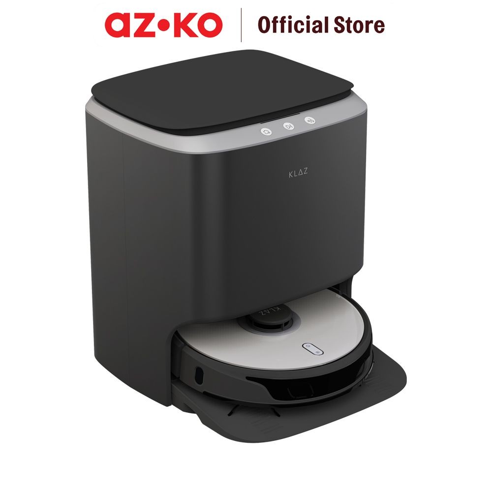 AZKO Klaz Vacuum Cleaner Robotik Auto Empty - Hitam Alat Pembersih Vakum Nirkabel Cleaning Tool Mesi