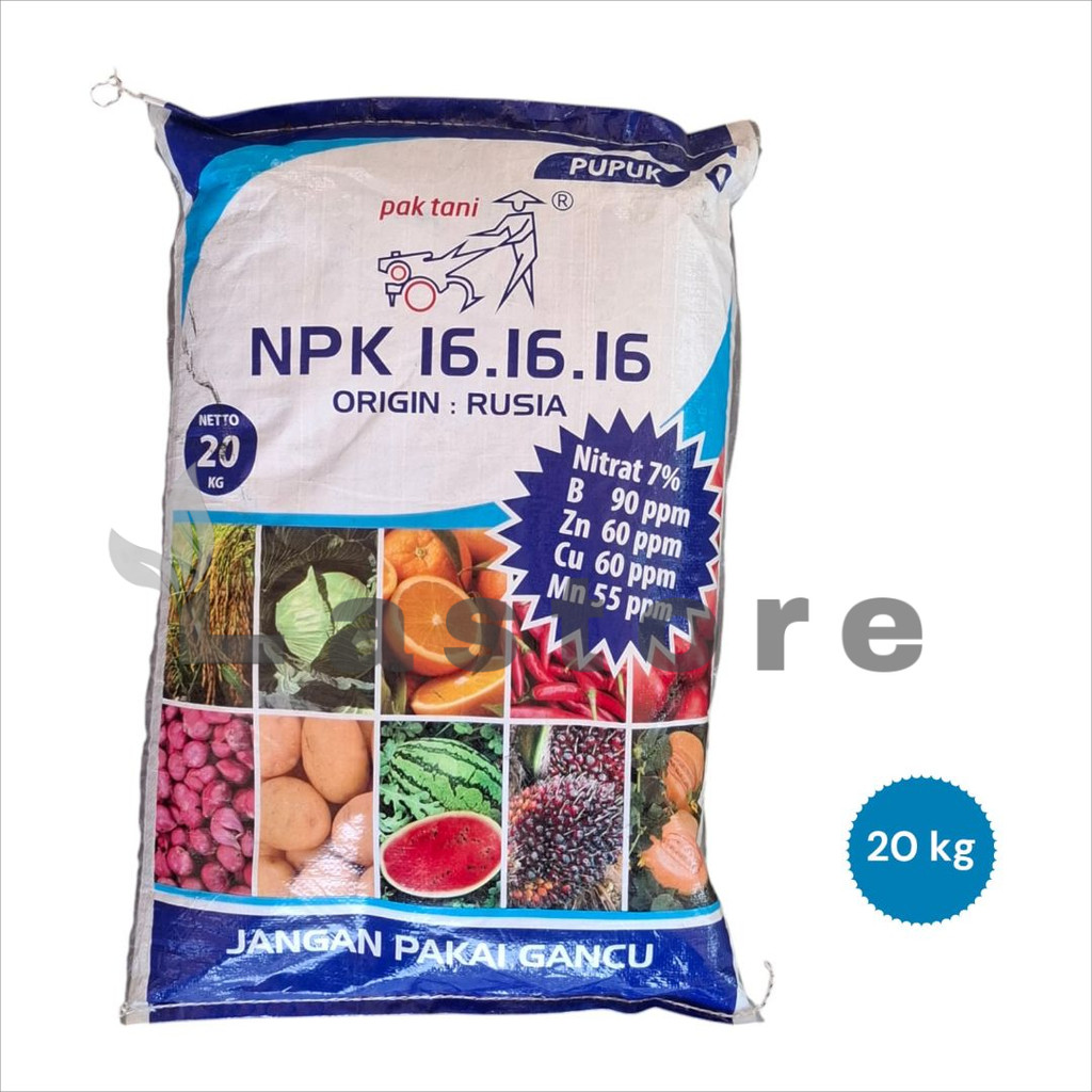 Pupuk Npk 16-16-16 Pak Tani 20 Kg Kemasan Pabrik