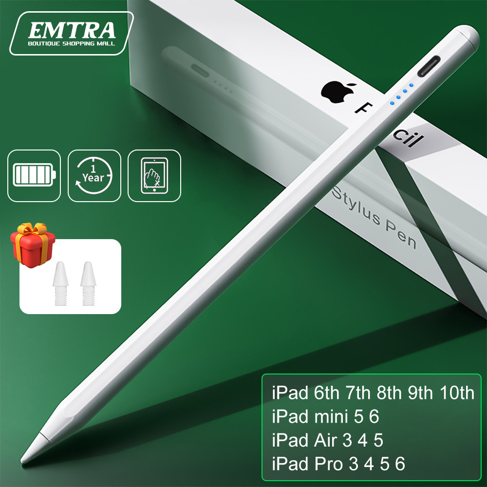 

For Apple Pencil 2 1 Palm Rejection Power Display iPad Accessories iPad 2022 2021 2020 2019 2018 Pro 11 12.9 Air Mini Stylus Pen