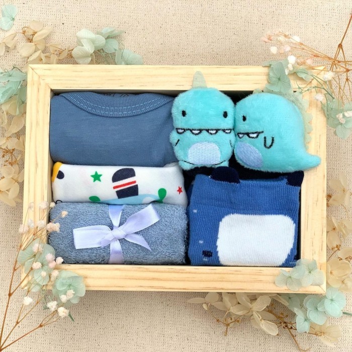 

[[New Arrival]]- Mini Hampers Bayi / Hamper Baby / Kado Lahiran Bayi Boy Girl Gift Set - Blue