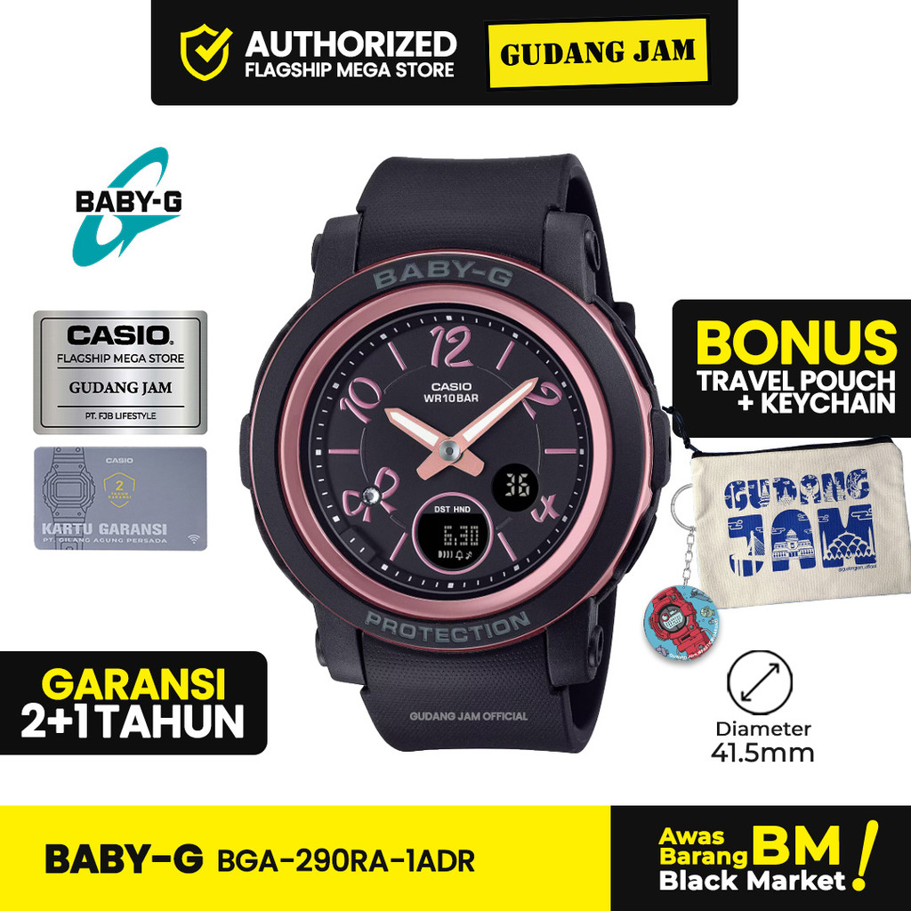 Baby-G Wanita BGA-290RA-1ADR BGA-290RA-1 BGA-290RA BGA290RA BGA 290RA Analog-Digital