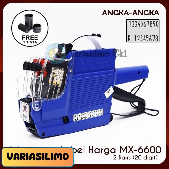 

Variasilimo Gk1 | Alat Label Harga 2 Baris ANGKA-ANGKA tipe MX 6600 - 0 ROLL, NO BUBBLEWRAP