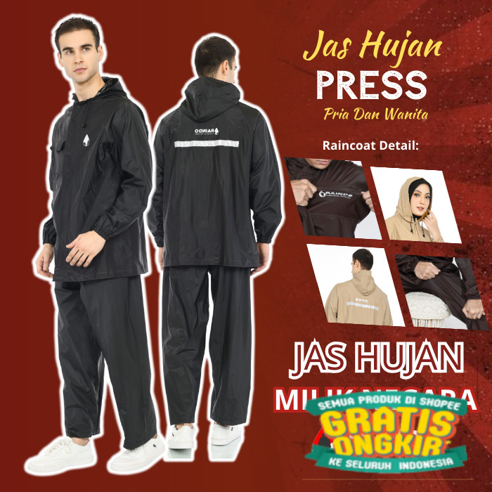 Jas Hujan Pria Wanita Dewasa Setelan Jaket Celana Tebal/ Model Terbaru anak remaja