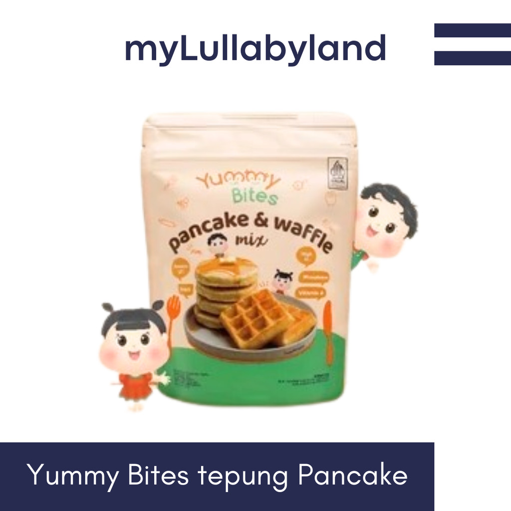 

Yummy Bites Pancake & Waffle Mix 130g Pancake And Waffle mix | Tepung Pancake MPASI