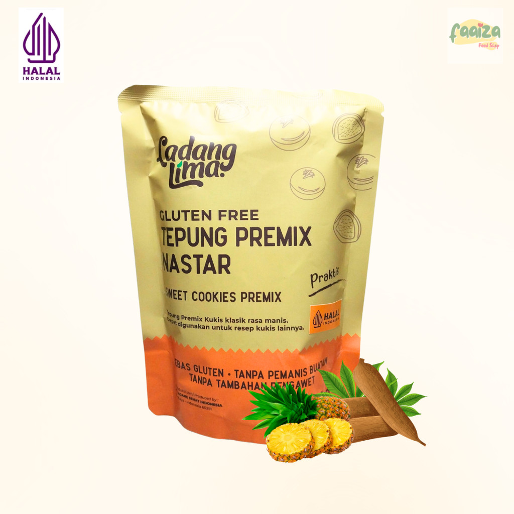 

Ladang Lima Tepung Premix Nastar Instan 180gr Gluten Free