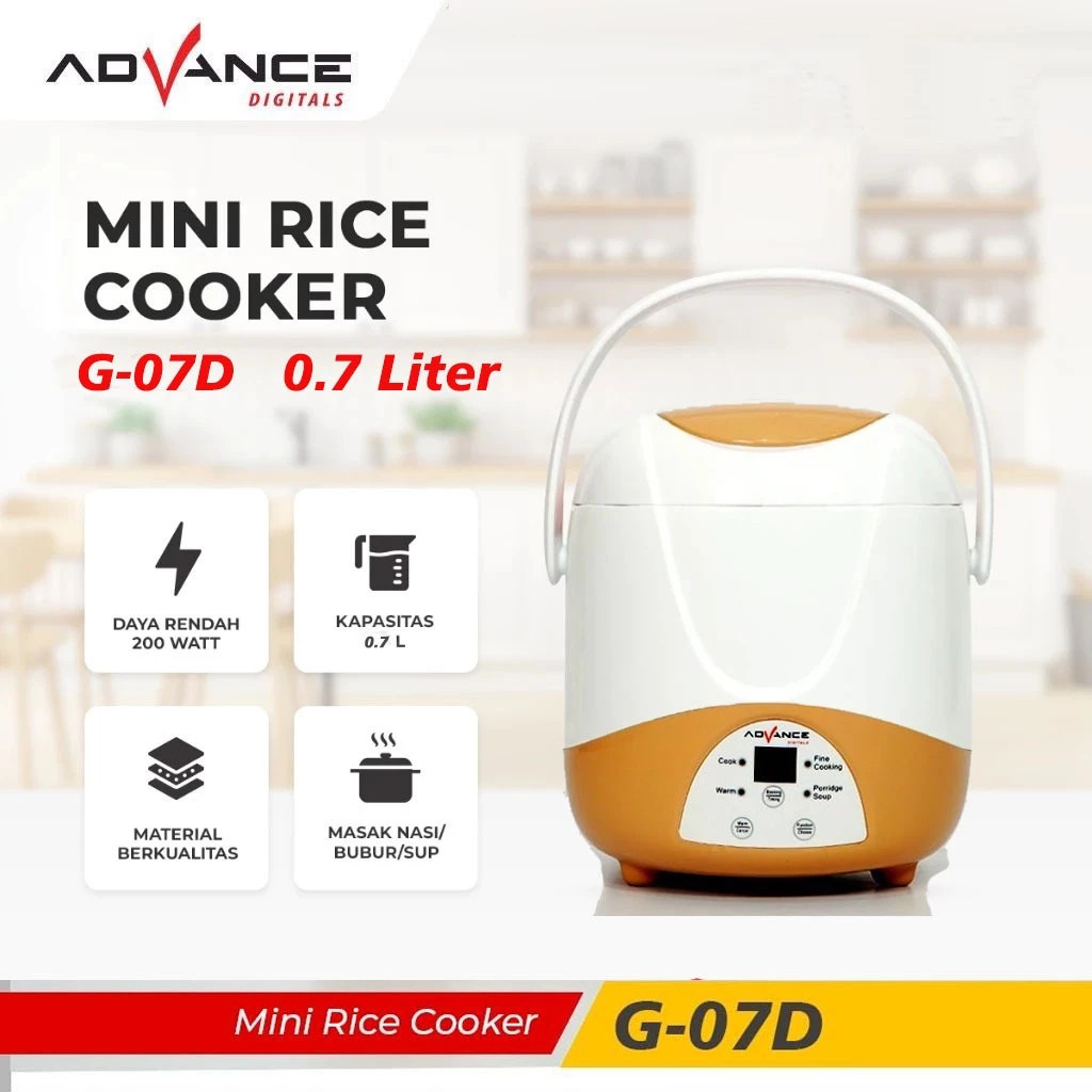 【Bisa dikirim hari ini】Advance Rice Cooker Mini Digital Series 0.7L Penanak Nasi Serbaguna 3 in 1 Ma