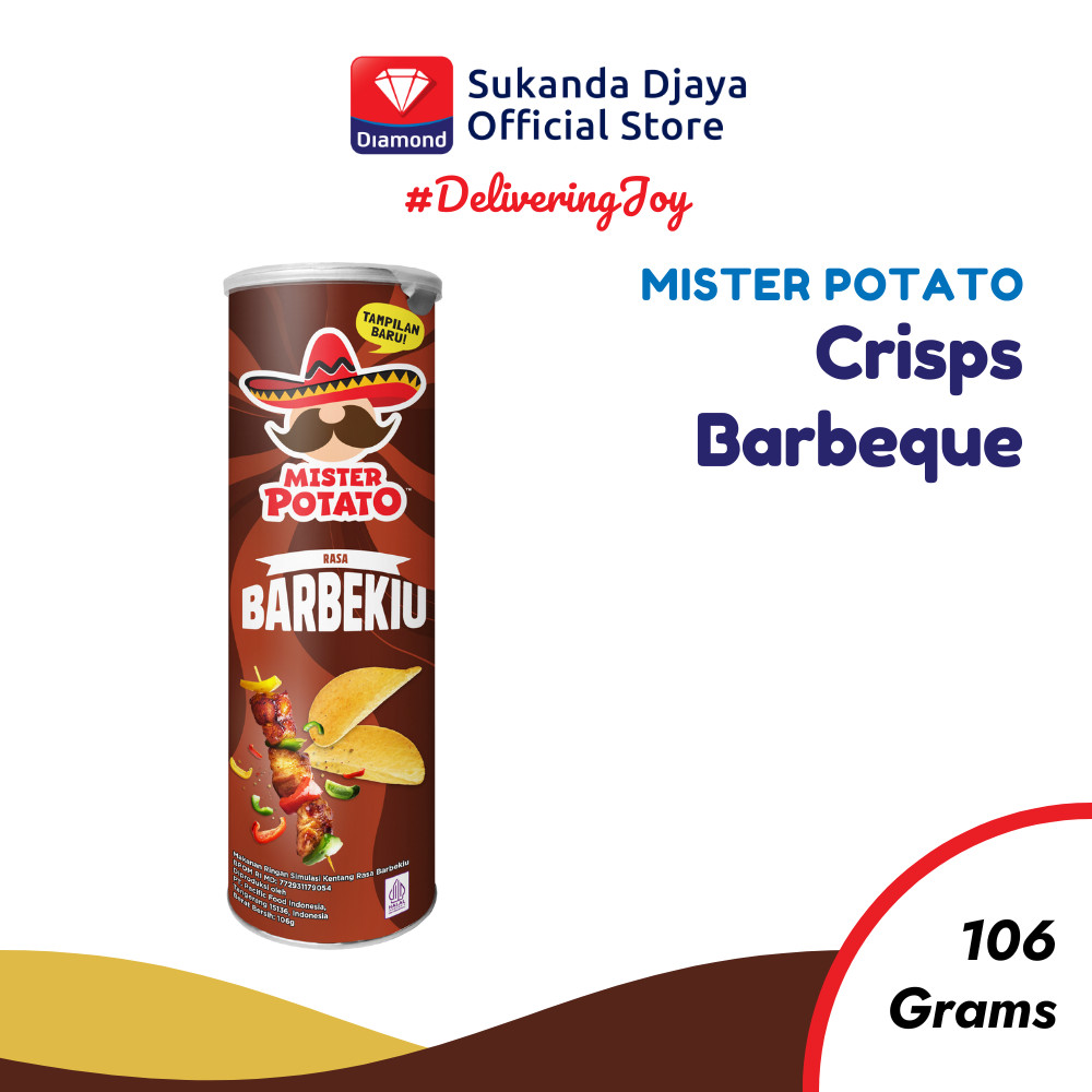 

Mister Potato Snack Crisps Barbeque 106 Gr