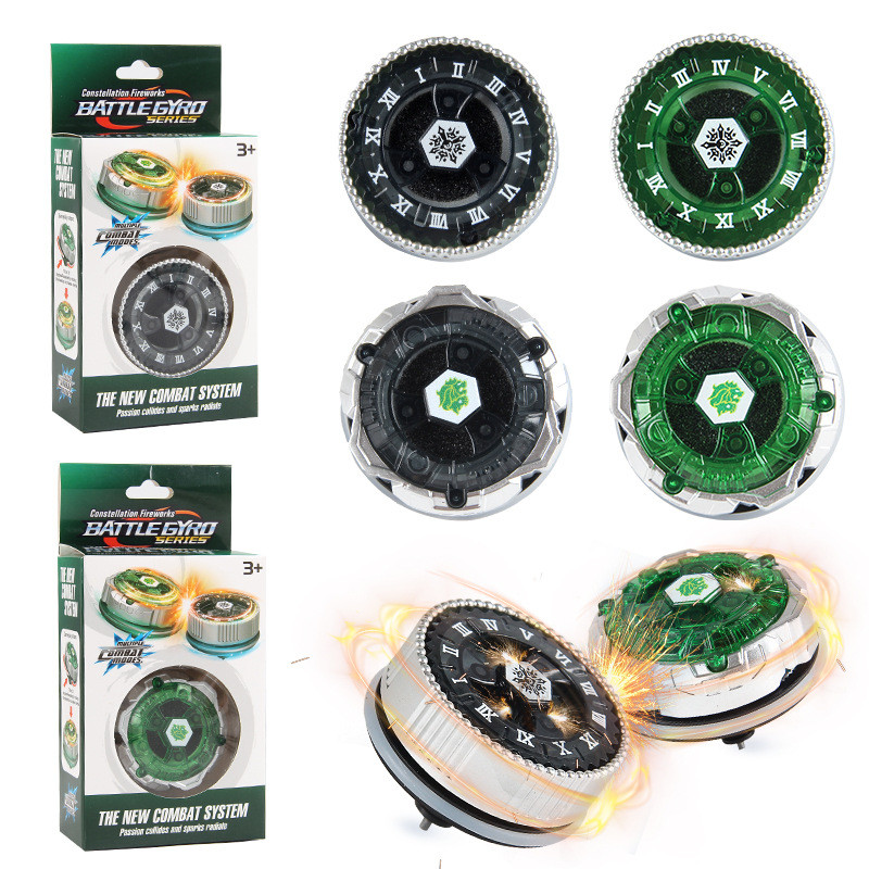 Burst Gyro Toy BB104106 Spark Gyro Handheld Fireworks Gyro Rotating Battle Gyro Small Gift spinning 