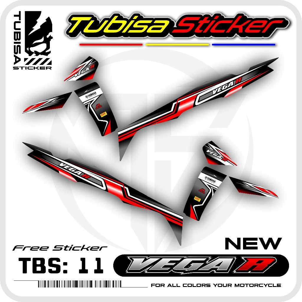 Sticker Striping Variasi New Vega R - Stiker Striping Motor New Vega R