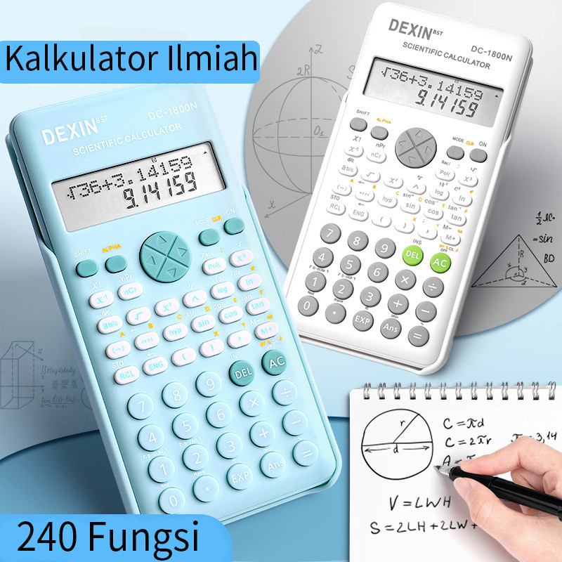 

Warna Kalkulator Ilmiah 240 Fungsi / Kalkulator Scientific / Kalkulator fungsi —Hibio Present