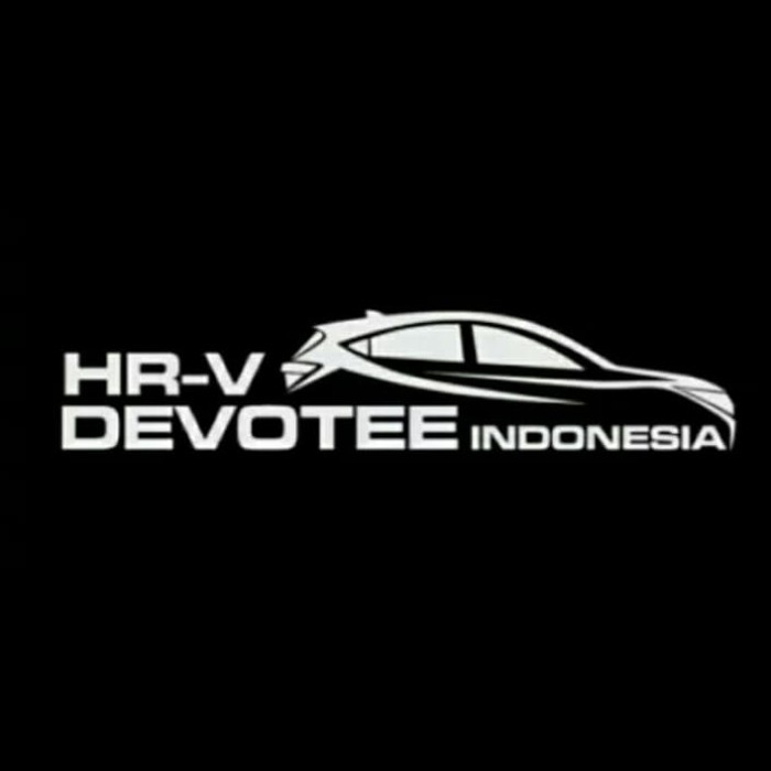 STICKER CUTTING STIKER Stiker Hrv Devotee Indonesia  Hrv Kaca Mobil belakang keren FREE CUSTOM