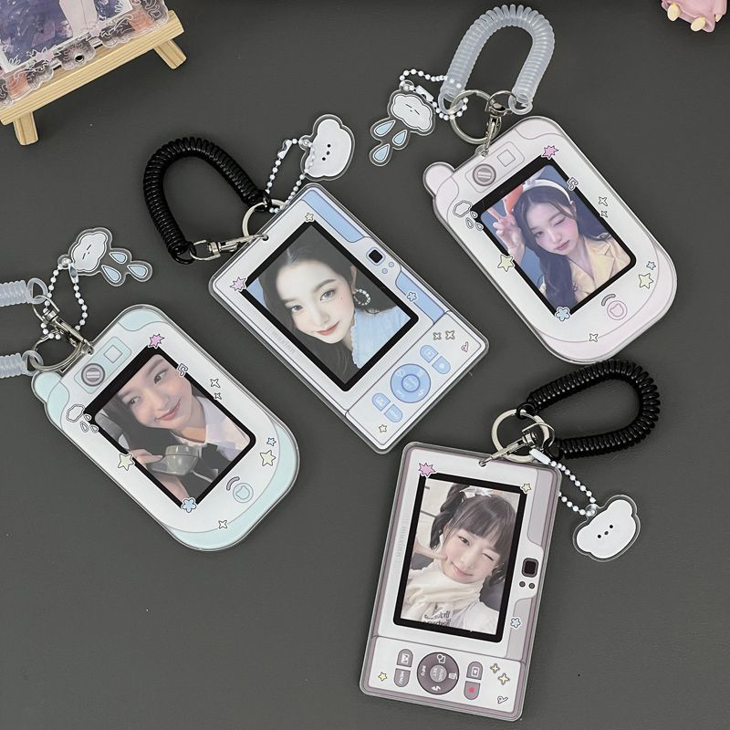 Mini Phone Photocard Holder Kawaii Kpop Picture Frame Idol Photo Card Case Picture Frame Display Pro