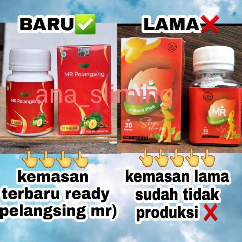 obat pelangsing herbal MR.BPOM Original siap kirim bosku