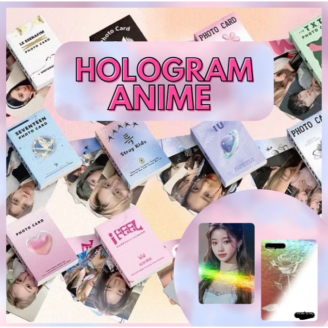 [BS COD] LOMOCARD HOLOGRAM ANIME 2 SISI ISI 50PCS WIBU ANIME HAIKYU SANRIO MELODY CINNAMOROL KUROMI 