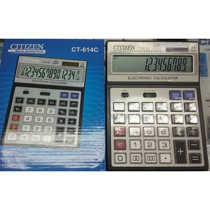 

KALKULATOR DESKTOP . CT-614C / CALCULATOR MEJA 14 DIGIT CEK ULANG