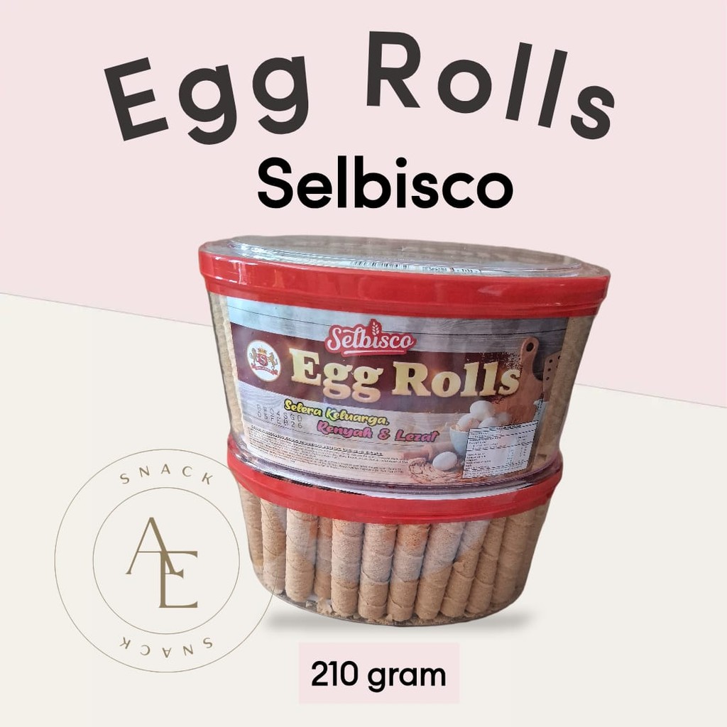 

Selbisco Egg Rolls Wafer Stik berat 210 gram