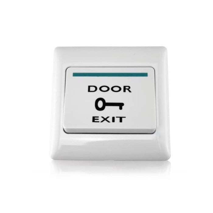 

Exit Button Putih Besar Tombol Push utk Access Door Control Bel Pintu