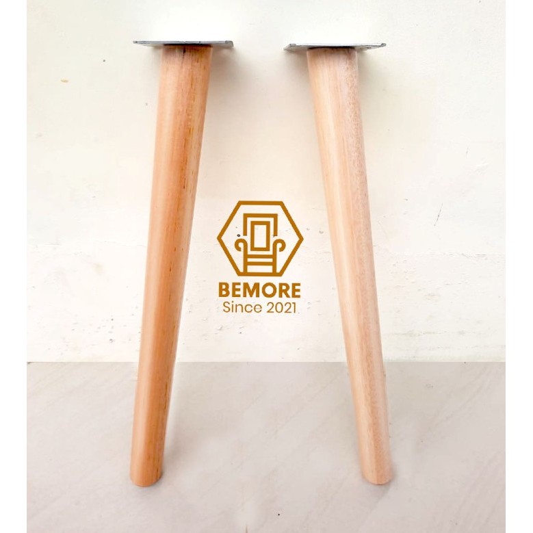 kaki meja kayu bulat bundar scandinavian Cone Leg Table Sofa Wood Kaki Meja Kayu Bulat