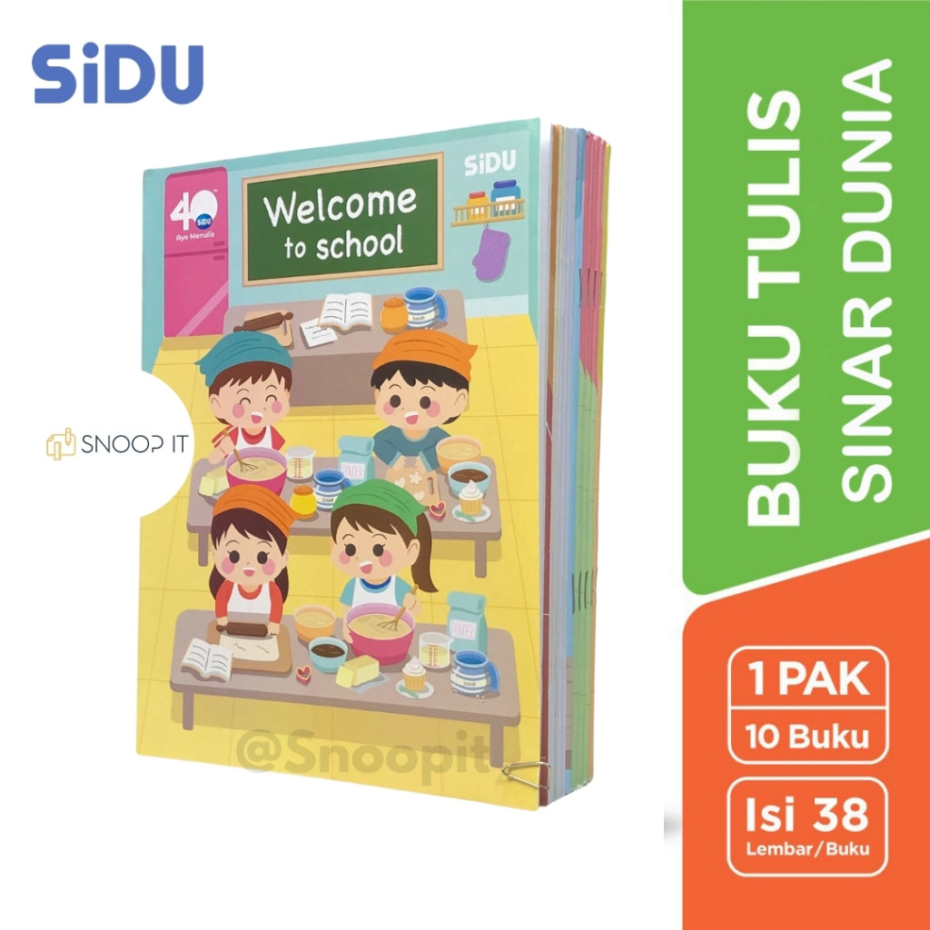 

PROMO MURAH GROSIR Buku Tulis Sinar Dunia / SIDU & KIKY 38 Lembar - Perpack