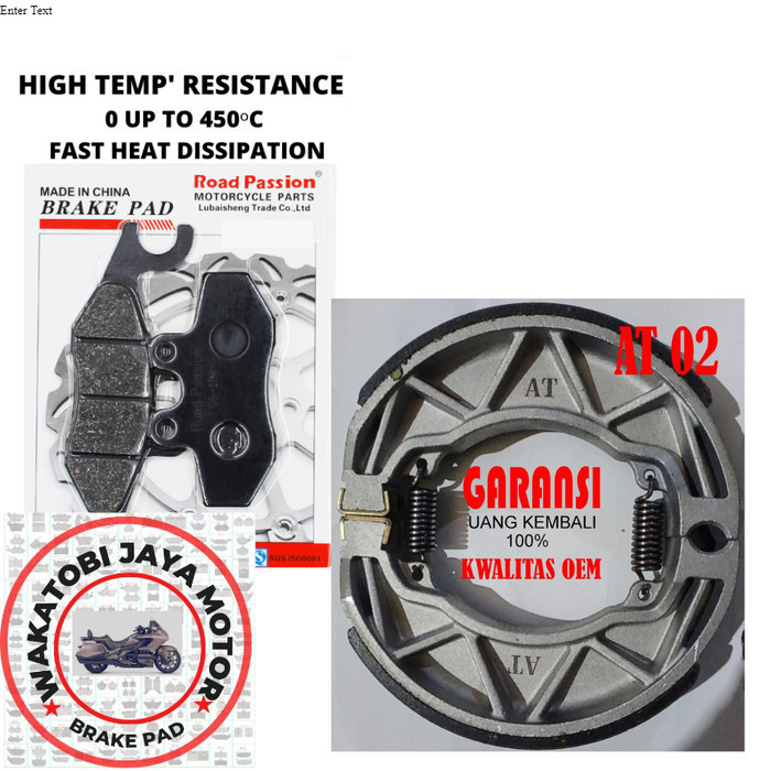 Kampas tromol dan Kampas rem depan Untuk Vespa Liberty 100 dan 150