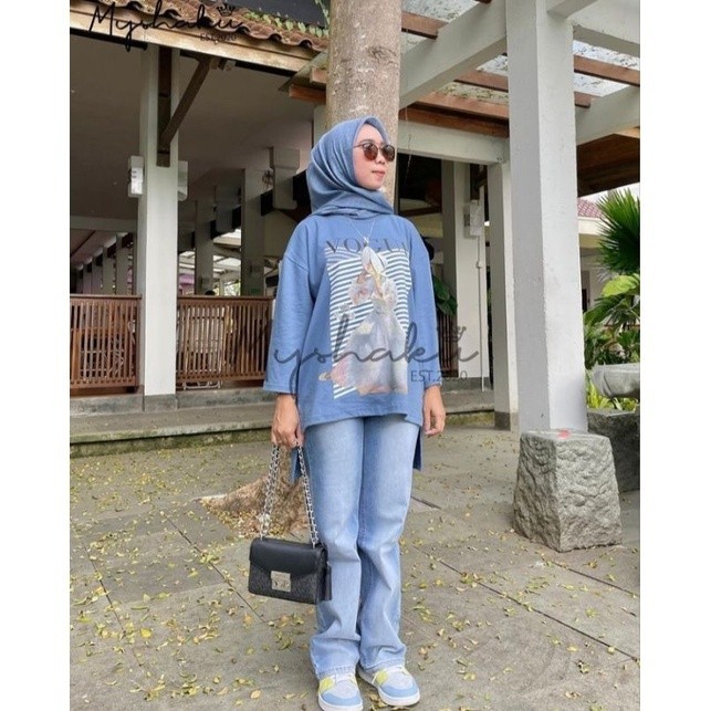 Linka_Store kaos wanita oversize myshaku original terlaris