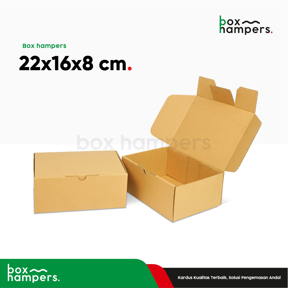 

Box 22x16x8 (BestDought-K) E Flute BoxRoti/Brownis/Kardus/kemasan/packingKarton/Hampers/Tinggi8