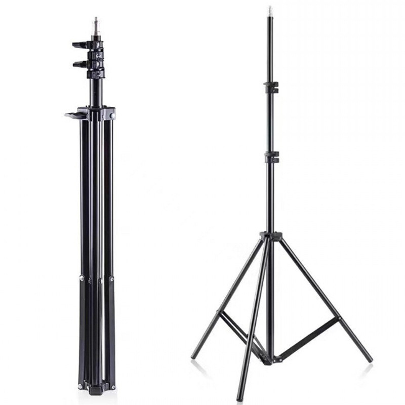 Tripod Hp 2 Meter Besi Aluminium Alloy - Stand Tripot Handphone Free Holder Miniball 360 Derajat-TRIPOD AJA