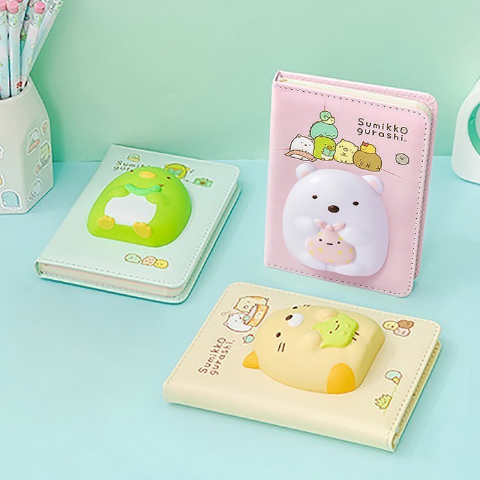 

TOKKADO Sumikko Gurashi Squishy Notebook Buku Agenda Lucu - Penguin Green