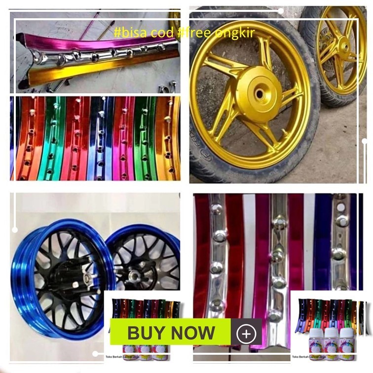 

(OLES) 12,5 ML CANDY PAINT COD Cat logam pewarna logam asli termurah cat candy chrome isi 12.5ml