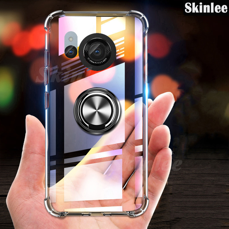 New Design Casing Case For Sharp Aquos R8S Aquos R9 Pro Case Clear Soft Cases Stand Ring Airbag Prot