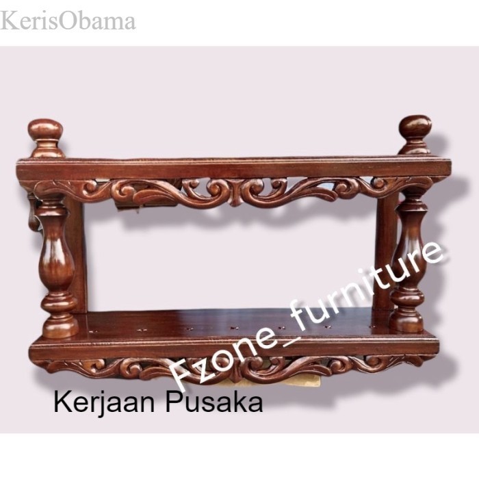 

jagrak Keris tempel dinding isi 7 Kayu Maoni BM murah