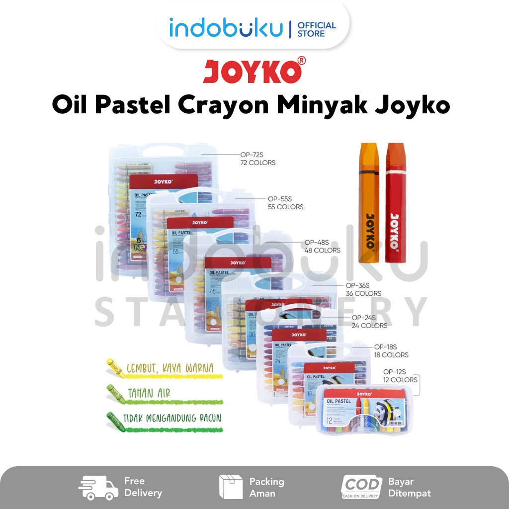 

Oil Pastel Joyko Krayon Minyak Joyko 12s - 72s