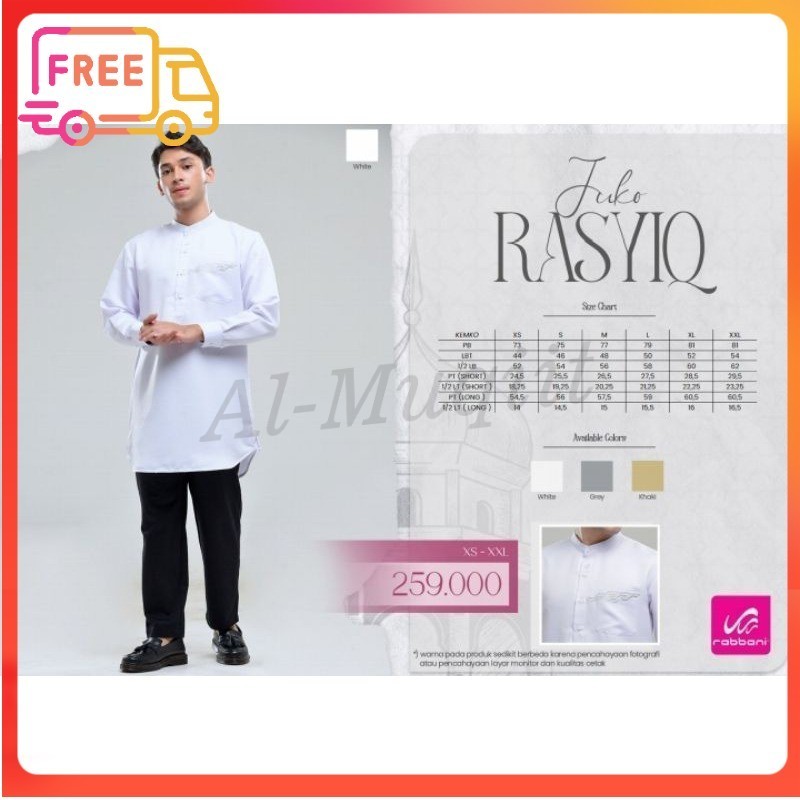 DISKON RABBANI ORI Rabbani - Juko Rasyiq Mst Baju Gamis Pria Al-Muqiit.Shop
