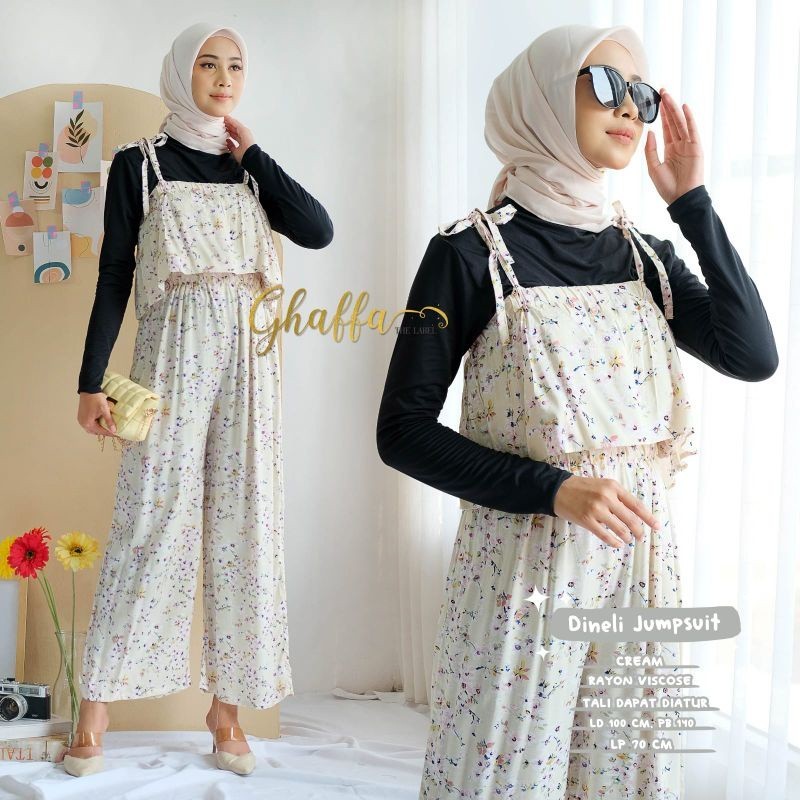 DINELI JUMPSUIT MOTIF BUNGA BY GHAFFA