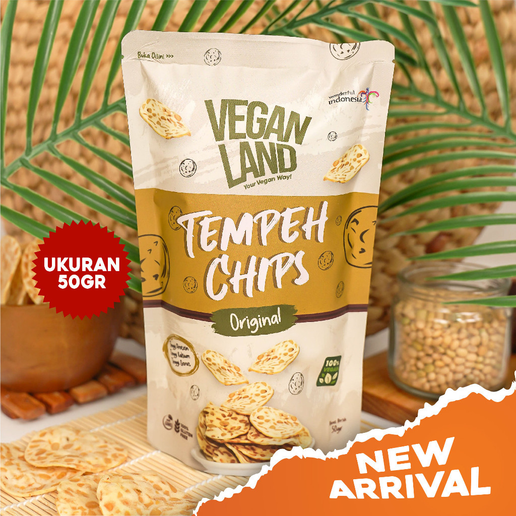 

Cahayadstore [Vegan] Tempeh Chips Ori, Spicy & Sweet 100 Gr - 50 Gr Keripik Tempe 100 Gram- 50 Gram