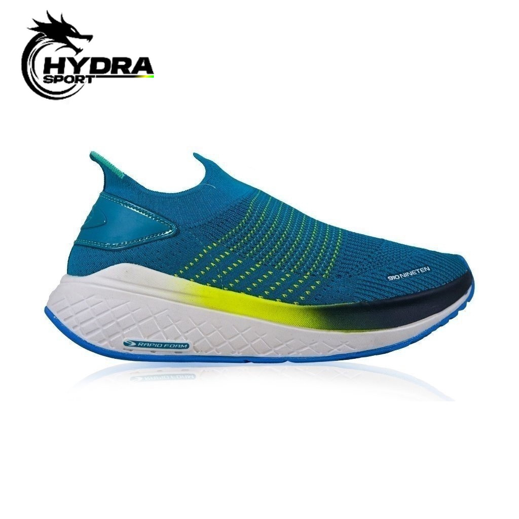 SEPATU LARI 910 YUKA ACCEL ADDICTION ORIGINAL - HIJAU/HIJAU-LIME/BIRU