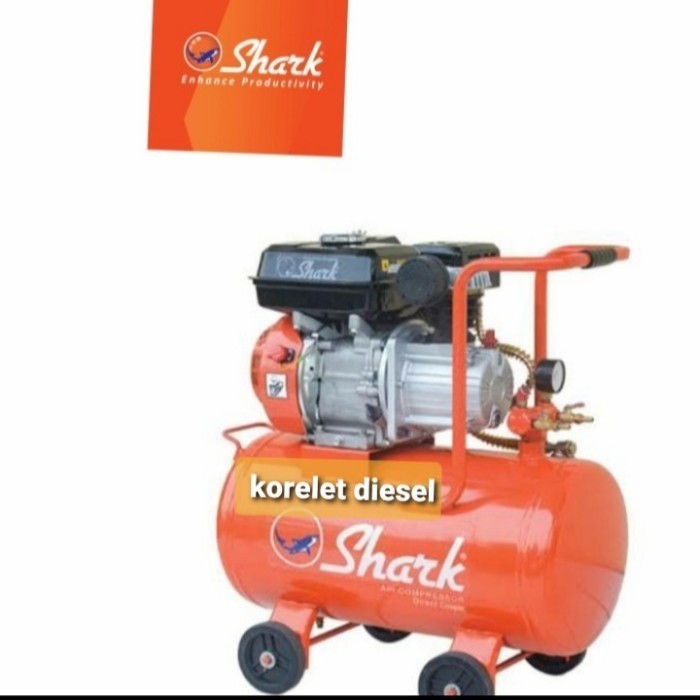Kompresor Angin portable Mesin bensin 1hp SHARK EZ-1035
