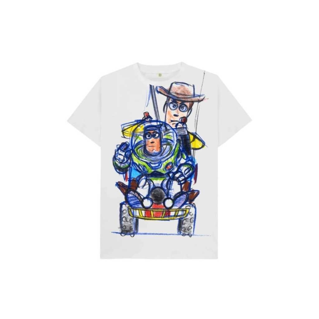 Kaos zara toy story atasan t-shirt wanita dan pria oversize jumbo cotton combed 24s pakaian big size