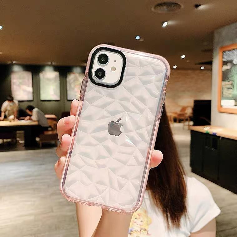 Case Iphone11pro tsy Pink Motif Bening Kristal tsy48