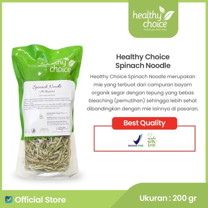 

Healthy Choice Spinach Noodle 200 gr