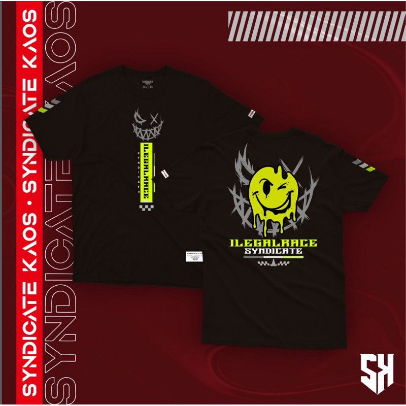 kaos Ilegal Race Syndicate PREMIUM QUALITY
