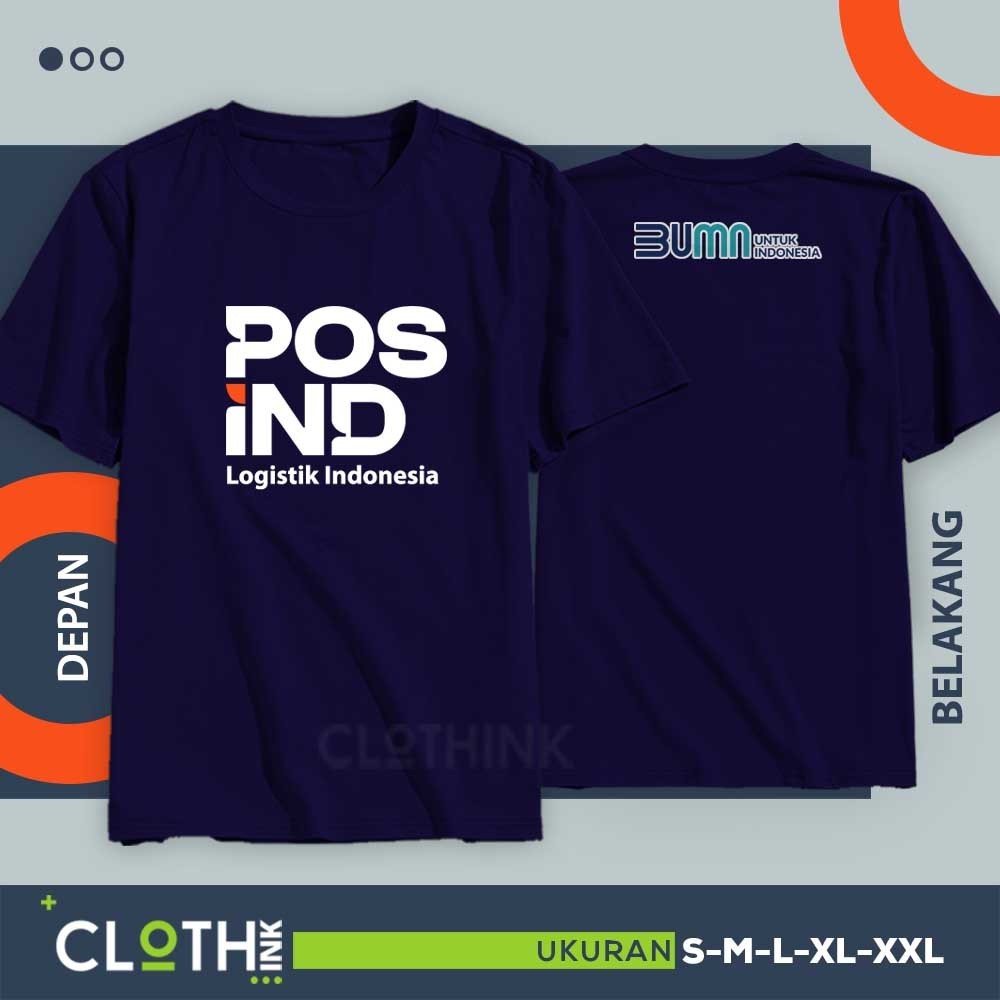 Kaos POS Indonesia premium kaos PT POS INDONESIA BUMN