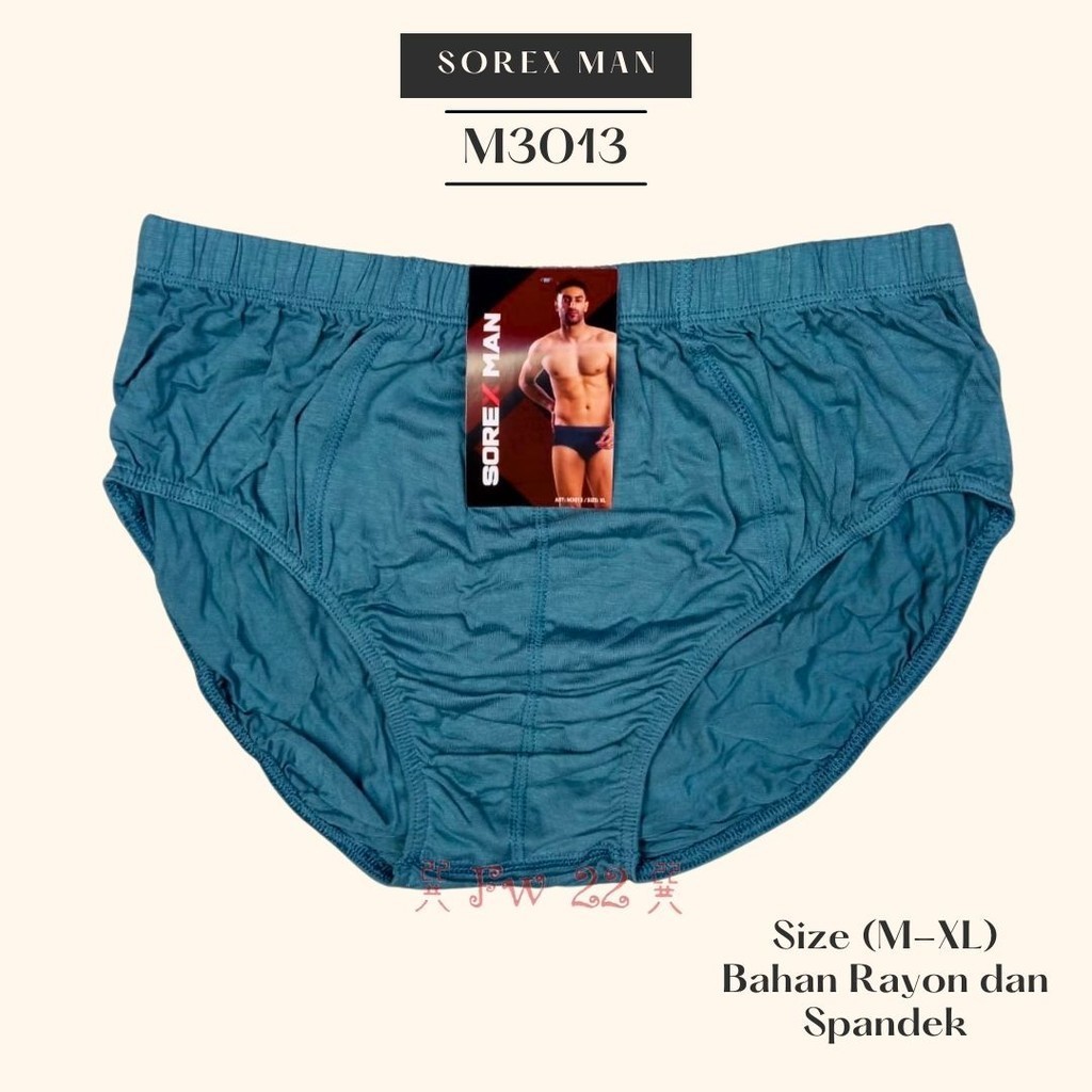 CD Cowo Sorex M3013 - Rayon 97%, Tinggi Sepinggang, Karet Pinggang Berulir, Casual Style