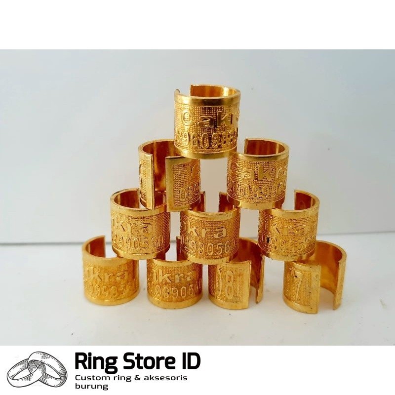 RING BURUNG UKIR TIMBUL BELAH COCOK BUAT MURAI PERKUTUT PUTER PELUNG MERPATI  DEWASA